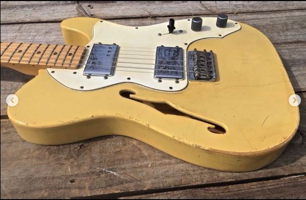 SOLD - Danocaster Pre Freakin" Era Fender 72 Thinline Circa 2001 - Mahar's Vintage Guitars