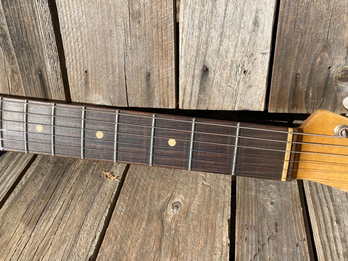 SOLD - Danocaster Single Cut 2020 Inca Silver - Mahar's Vintage Guitars