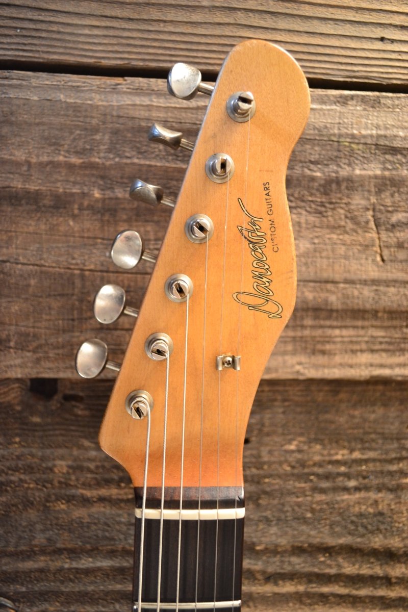 SOLD - Danocaster Singlecut Aquamarine 2020 with P - 90 6lb 8oz - Mahar's Vintage Guitars