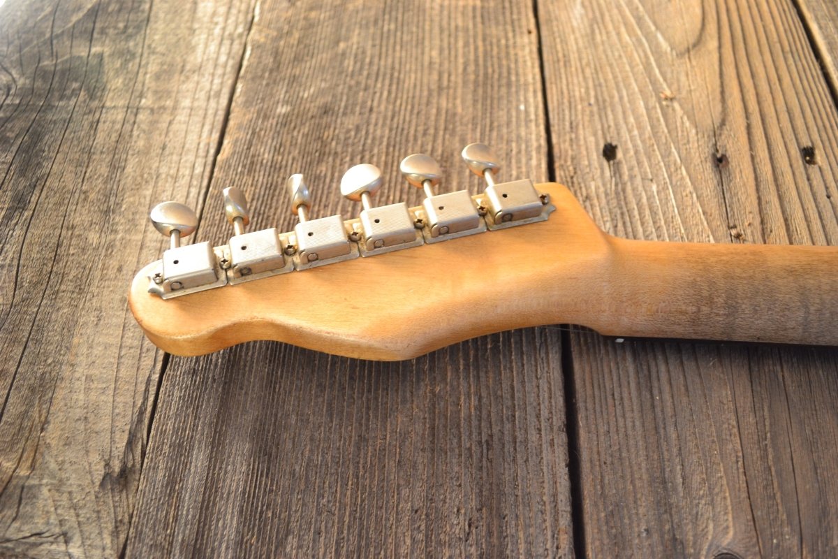 SOLD - Danocaster Singlecut Aquamarine 2020 with P - 90 6lb 8oz - Mahar's Vintage Guitars