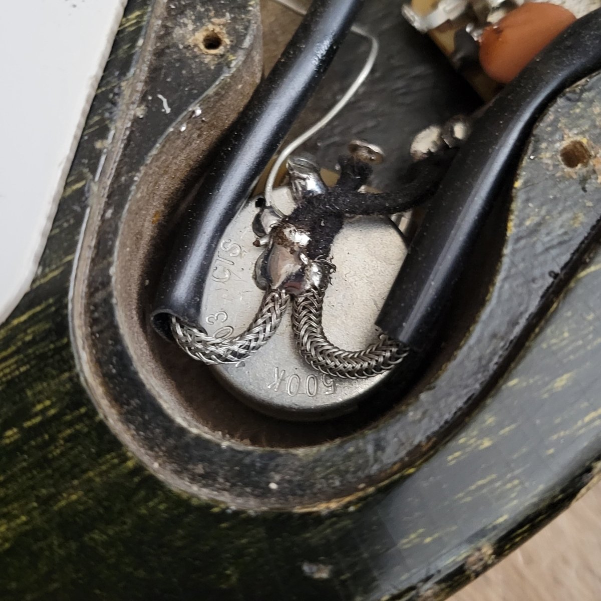 SOLD - Dwight Juke by Clive Brown SG Jr style Korina custom build - Mahar's Vintage Guitars