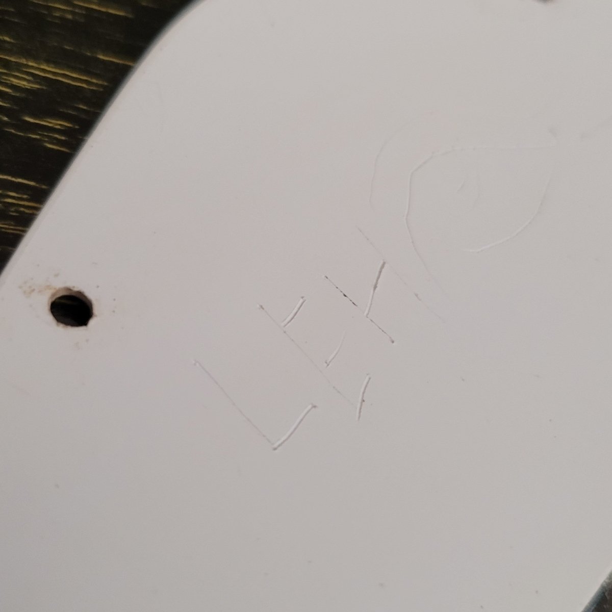 SOLD - Dwight Juke by Clive Brown SG Jr style Korina custom build - Mahar's Vintage Guitars