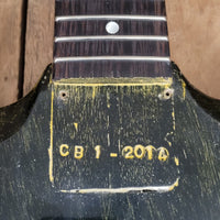 SOLD - Dwight Juke by Clive Brown SG Jr style Korina custom build - Mahar's Vintage Guitars