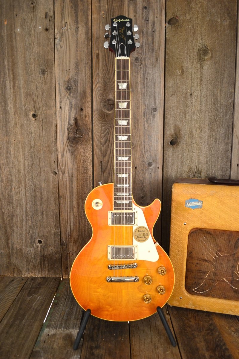 SOLD - Epiphone Elite Les Paul 2003 Flametop Made in Japan - Mahar's Vintage Guitars