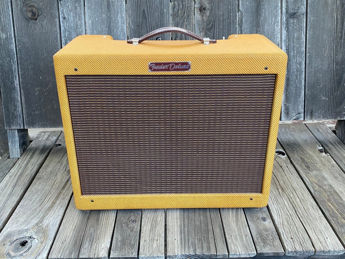 SOLD - Fender '57 Custom Deluxe handwired reissue tweed amp Circa 2012 - Mahar's Vintage Guitars
