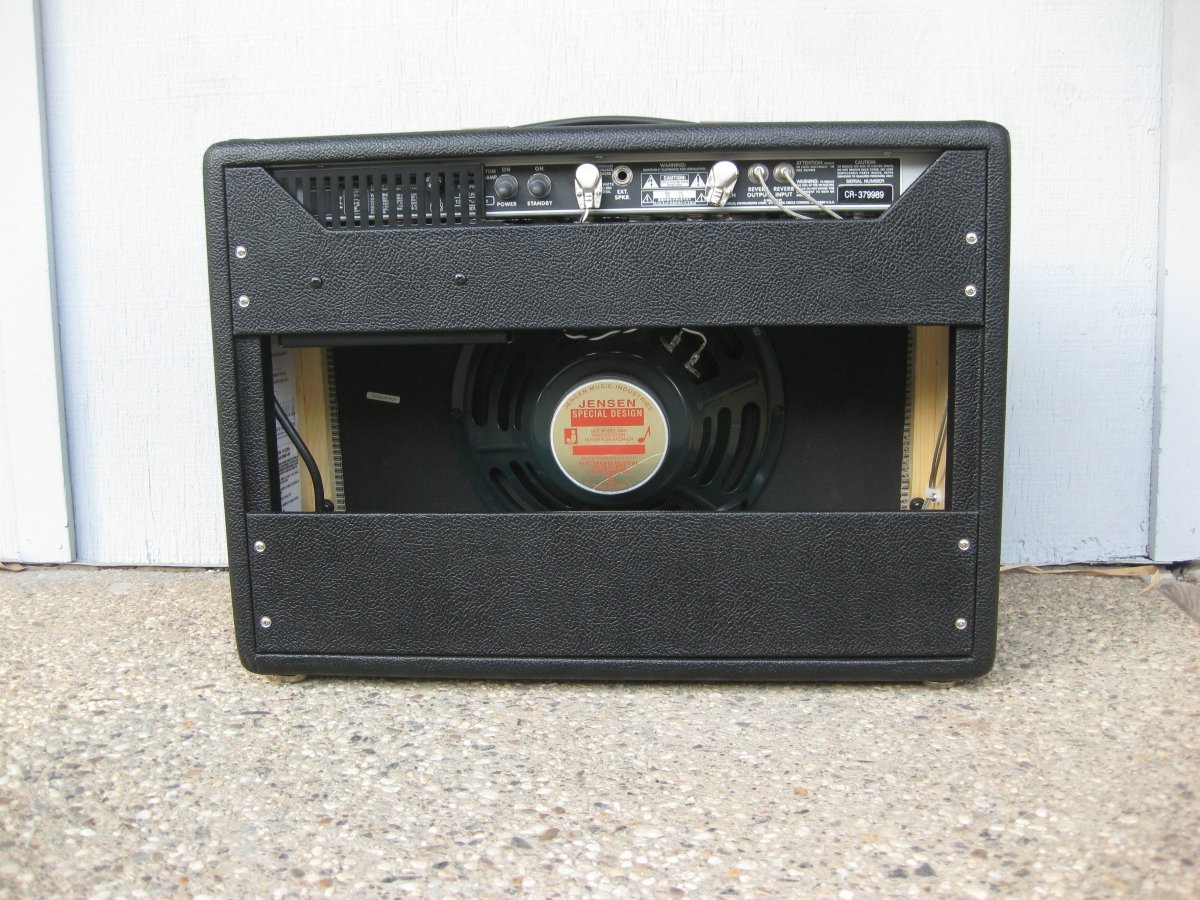 SOLD - Fender 64 Custom Deluxe Reverb guitar amplifier 2018 - Mahar's Vintage Guitars