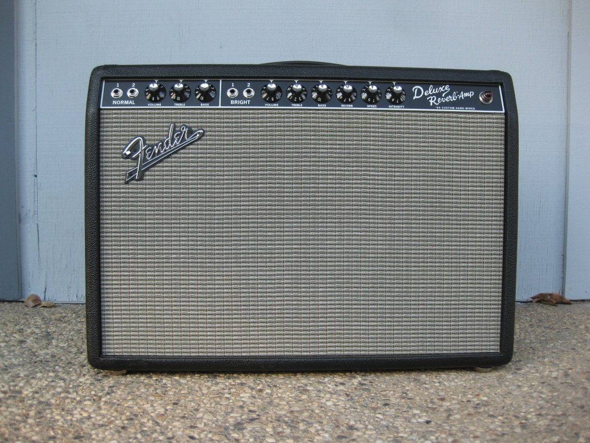 SOLD - Fender 64 Custom Deluxe Reverb guitar amplifier 2018 - Mahar's Vintage Guitars