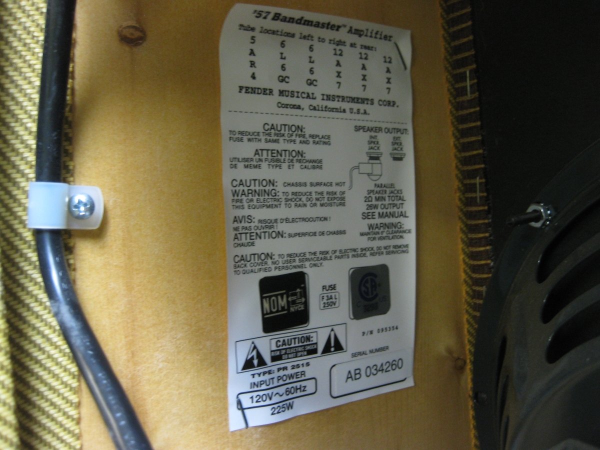 SOLD - Fender Bandmaster '57 Reissue Handwired - Mahar's Vintage Guitars