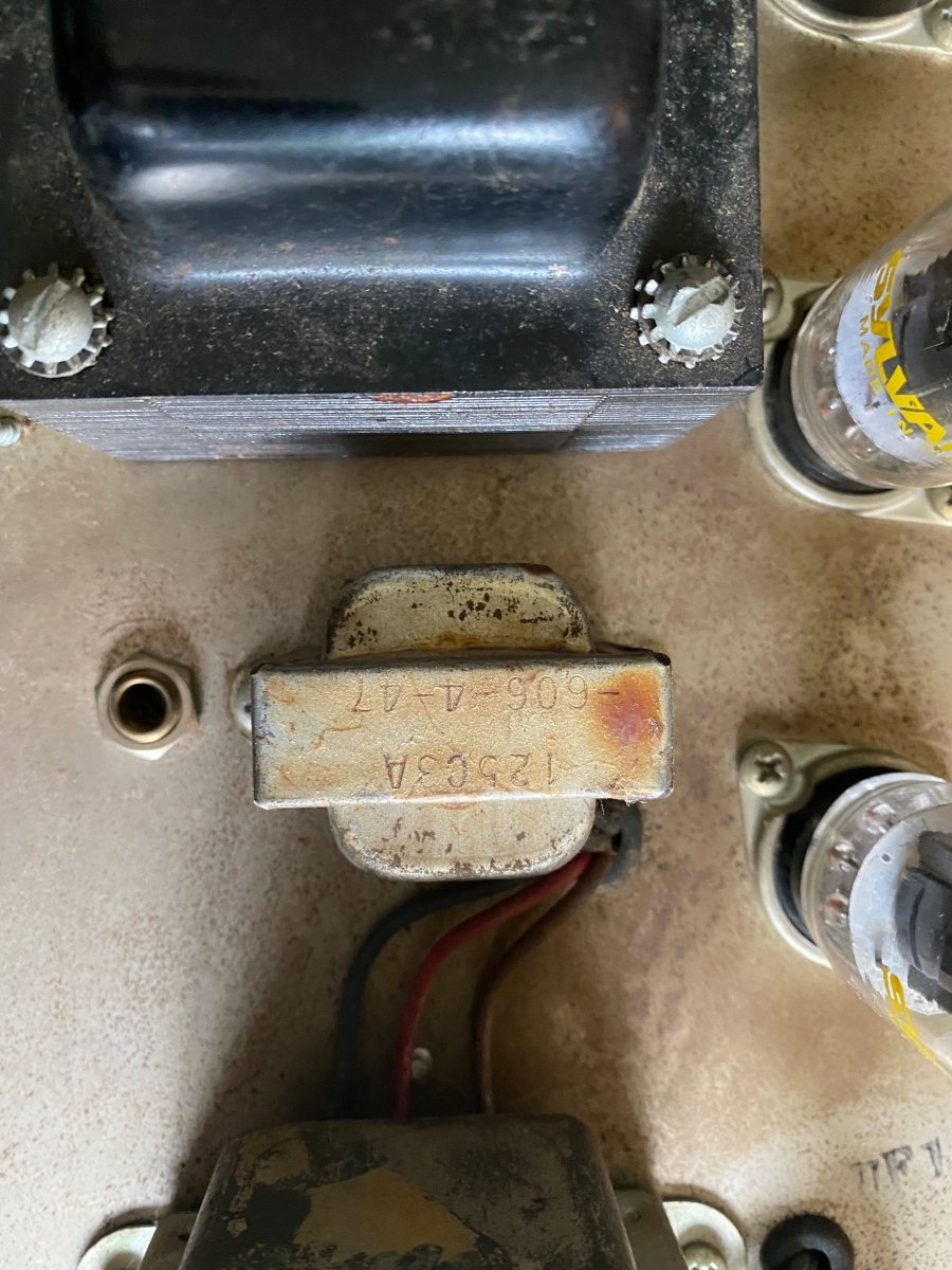 SOLD - Fender Deluxe Amp Pre CBS 1965 Blackface Orig Chassis, Repro Cab - Mahar's Vintage Guitars