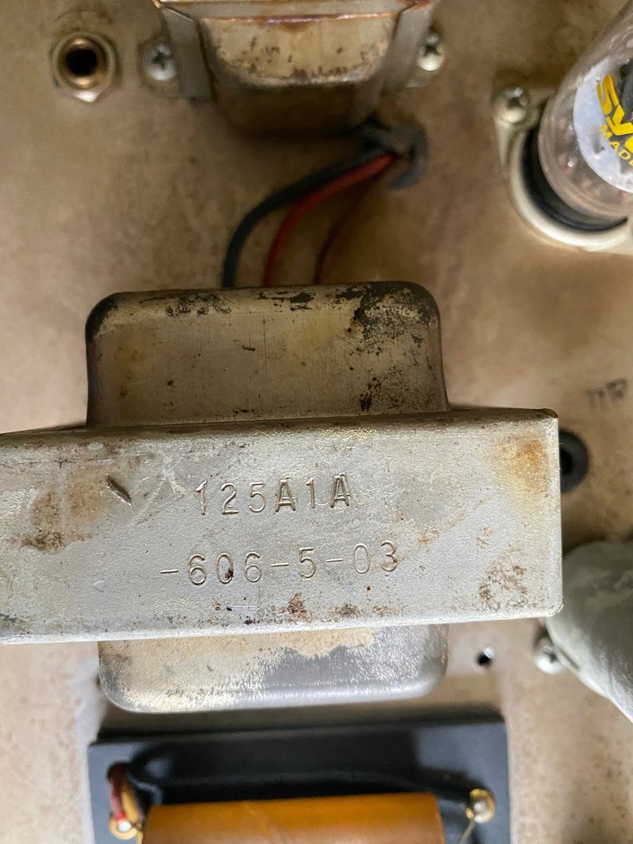 SOLD - Fender Deluxe Amp Pre CBS 1965 Blackface Orig Chassis, Repro Cab - Mahar's Vintage Guitars