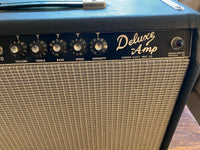 SOLD - Fender Deluxe Amp Pre CBS 1965 Blackface Orig Chassis, Repro Cab - Mahar's Vintage Guitars