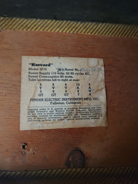 SOLD - Fender Harvard 5F10 1958 - Mahar's Vintage Guitars