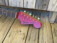 SOLD - Fender Jaguar 1964 Candy Apple Red with Gold Hardware! - Mahar's Vintage Guitars