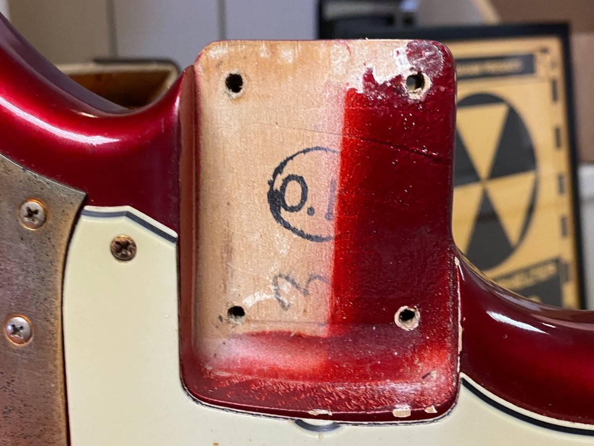 SOLD - Fender Jaguar 1964 Candy Apple Red with Gold Hardware! - Mahar's Vintage Guitars