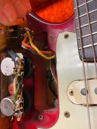 SOLD - Fender Jaguar 1964 Candy Apple Red with Gold Hardware! - Mahar's Vintage Guitars