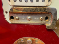 SOLD - Fender Jaguar 1964 Candy Apple Red with Gold Hardware! - Mahar's Vintage Guitars