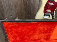 SOLD - Fender Mustang Olympic White 1965 A neck with unique fretboard - Mahar's Vintage Guitars