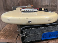 SOLD - Fender Mustang Olympic White 1965 A neck with unique fretboard - Mahar's Vintage Guitars