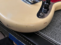 SOLD - Fender Mustang Olympic White 1965 A neck with unique fretboard - Mahar's Vintage Guitars