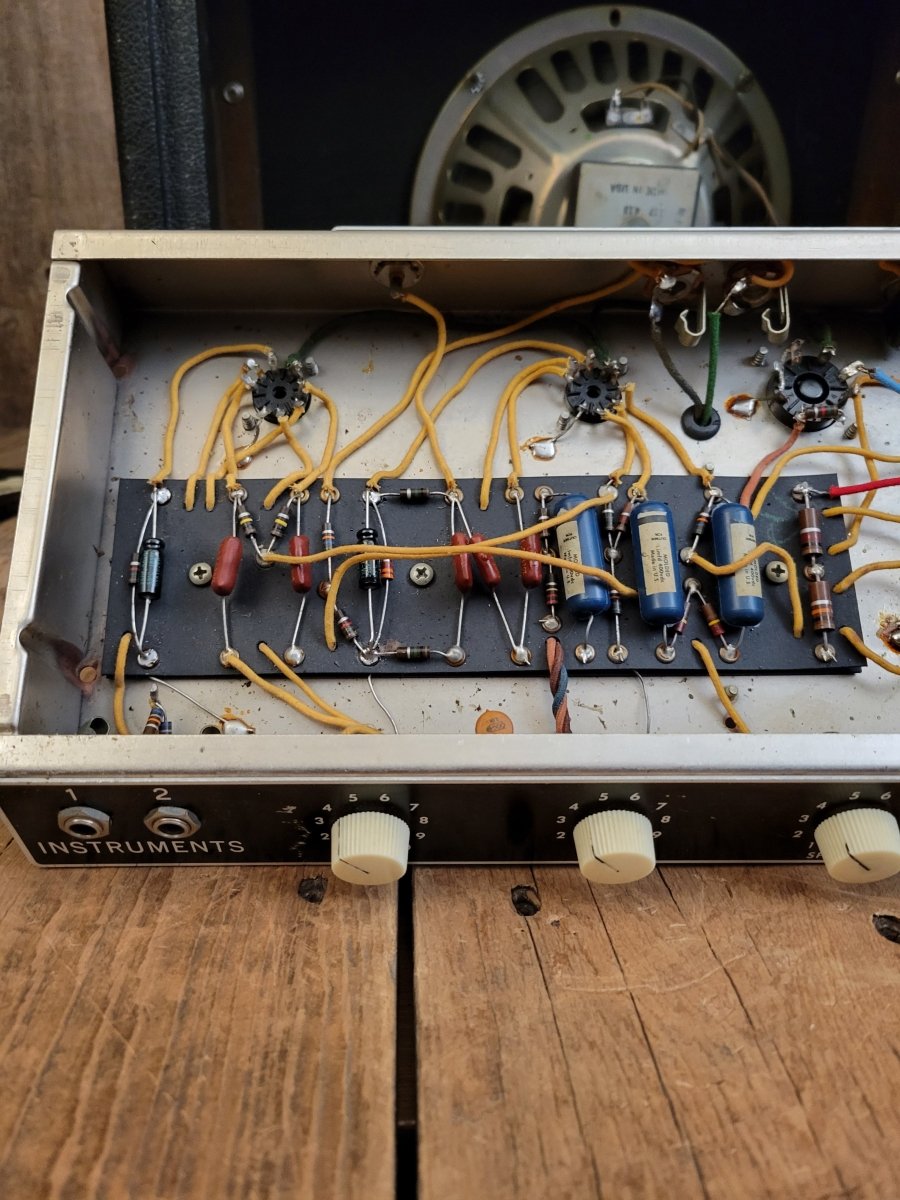 SOLD - Fender Princeton 6g2 1964 Tuxedo Pre CBS tube guitar amplifier - Mahar's Vintage Guitars