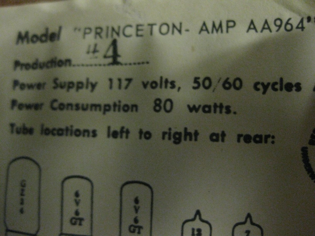 SOLD - Fender Princeton Reverb 1965 Pre CBS - Mahar's Vintage Guitars