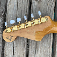 SOLD - Fender Stratocaster Custom Shop One - Off George Amicay Hand Carved - Mahar's Vintage Guitars