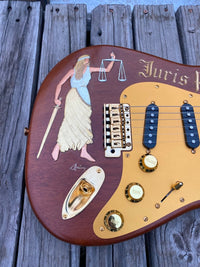 SOLD - Fender Stratocaster Custom Shop One - Off George Amicay Hand Carved - Mahar's Vintage Guitars