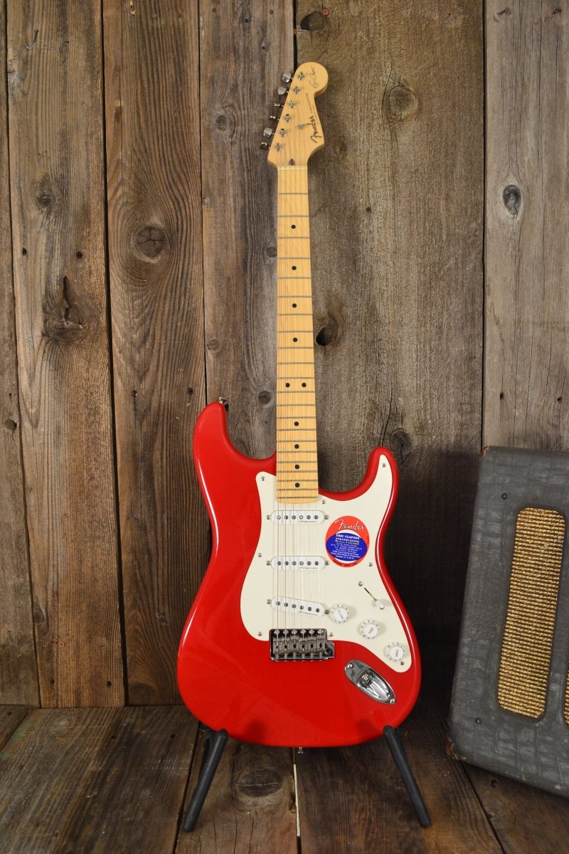 SOLD - Fender Stratocaster Eric Clapton Signature Torino Red MINT NOS 2004 - Mahar's Vintage Guitars