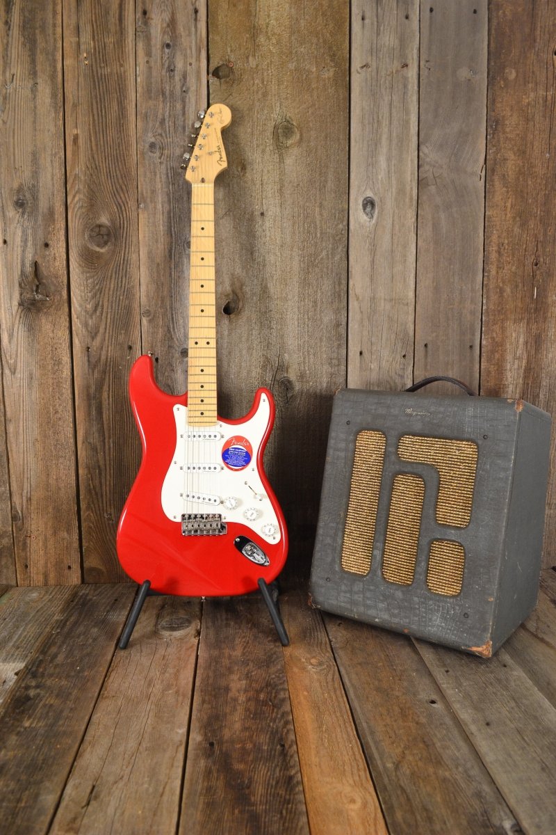 SOLD - Fender Stratocaster Eric Clapton Signature Torino Red MINT NOS 2004 - Mahar's Vintage Guitars
