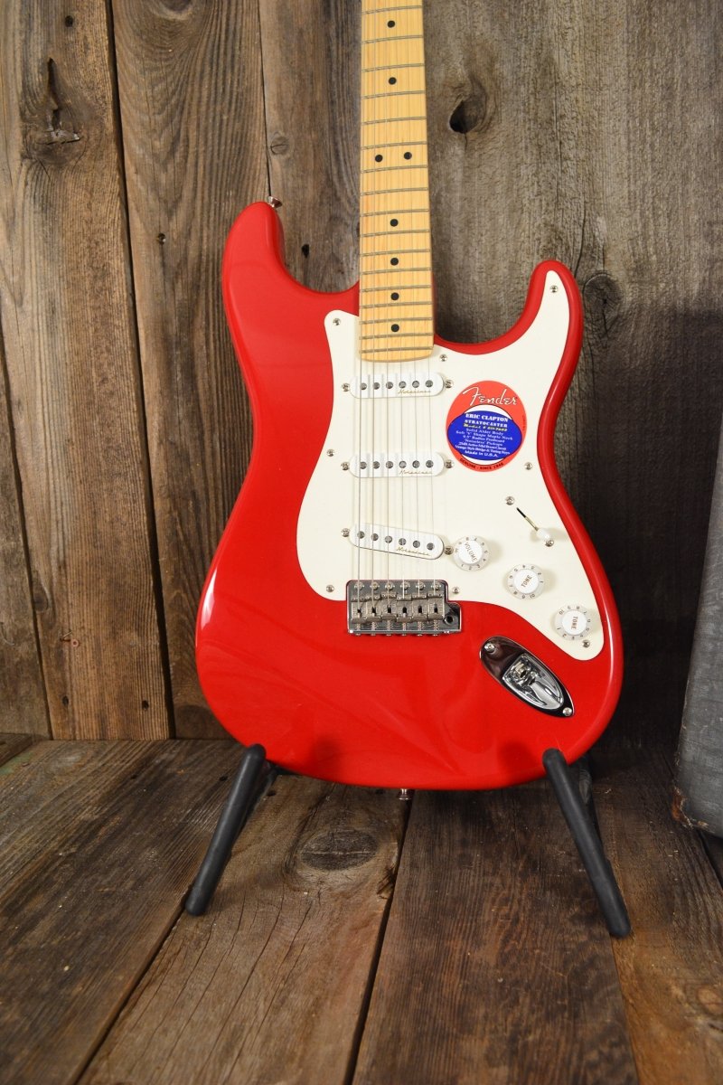 SOLD - Fender Stratocaster Eric Clapton Signature Torino Red MINT NOS 2004 - Mahar's Vintage Guitars