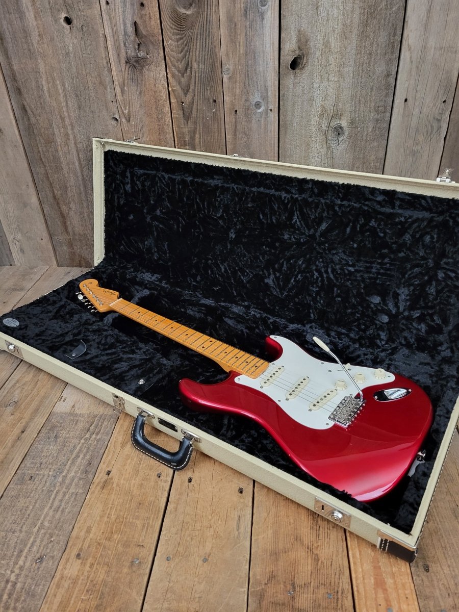 SOLD - Fender Stratocaster Eric Johnson 2006 Candy Apple Red - Mahar's Vintage Guitars