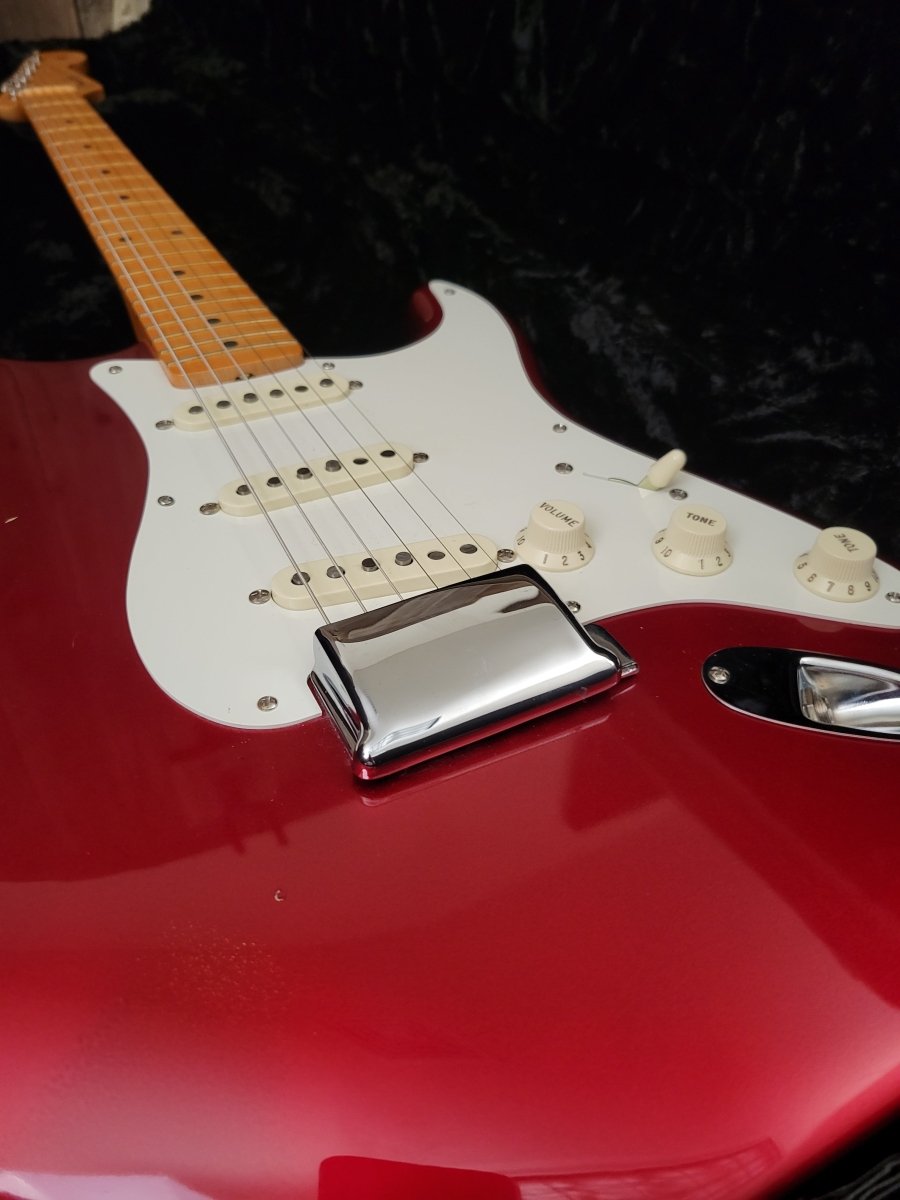 SOLD - Fender Stratocaster Eric Johnson 2006 Candy Apple Red - Mahar's Vintage Guitars
