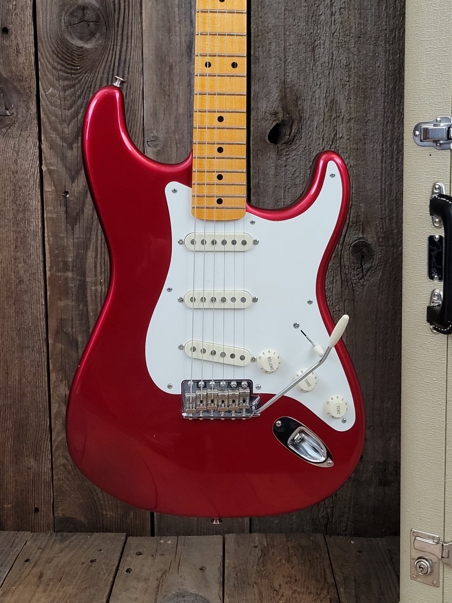SOLD - Fender Stratocaster Eric Johnson 2006 Candy Apple Red - Mahar's Vintage Guitars