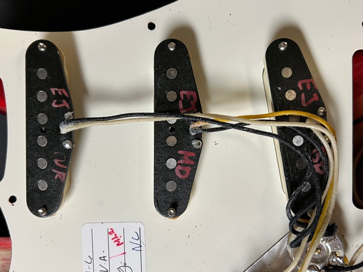 SOLD - Fender Stratocaster Eric Johnson 2006 Candy Apple Red - Mahar's Vintage Guitars