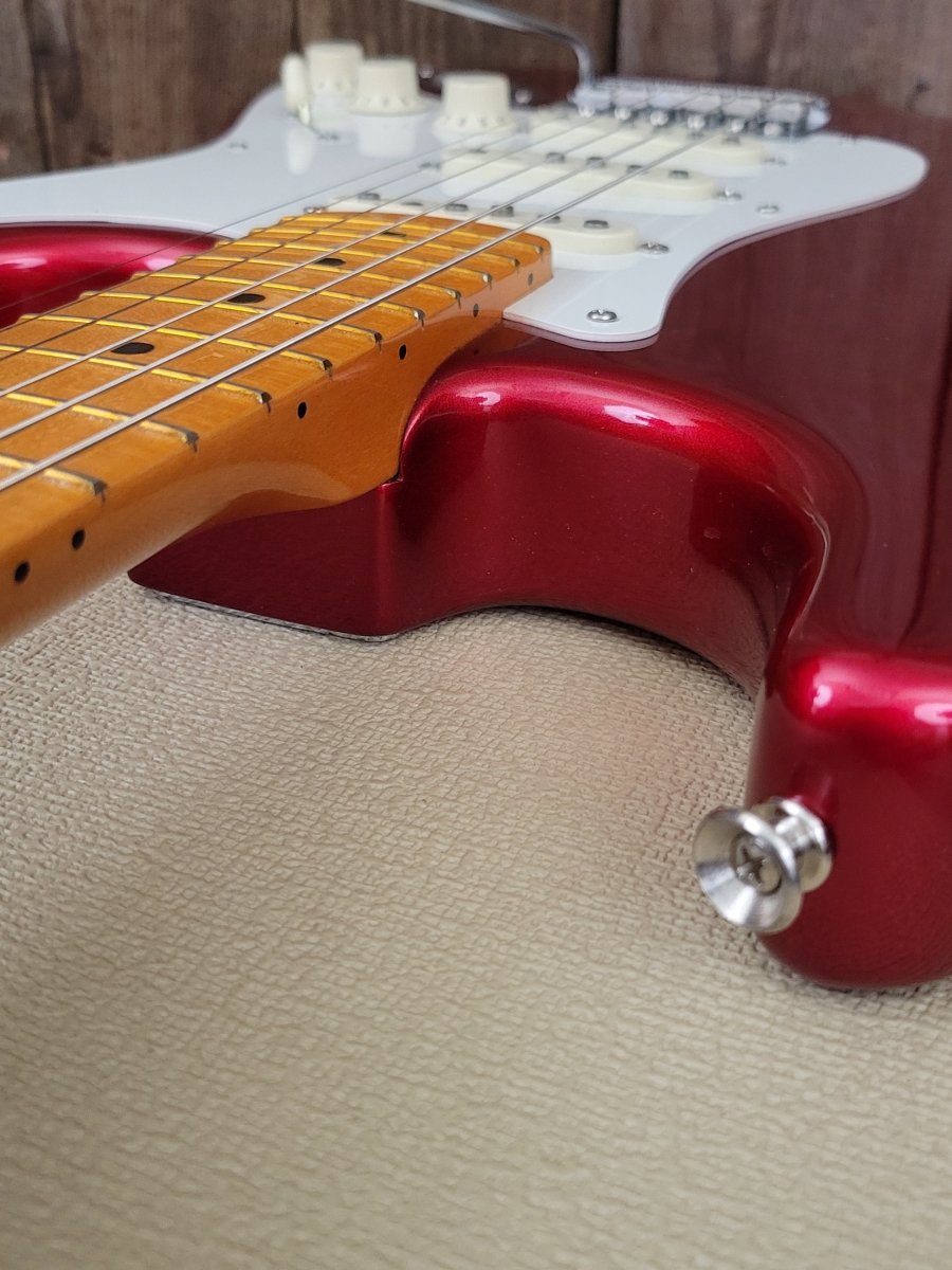 SOLD - Fender Stratocaster Eric Johnson 2006 Candy Apple Red - Mahar's Vintage Guitars