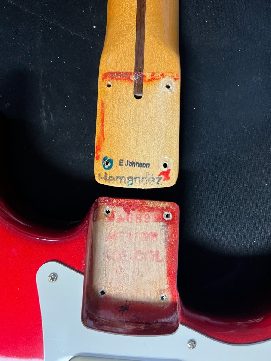 SOLD - Fender Stratocaster Eric Johnson 2006 Candy Apple Red - Mahar's Vintage Guitars