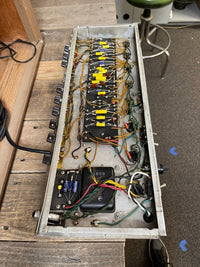 SOLD - Fender Super Amp 1961 Pre CBS Brown Tolex Oxblood Grille - Mahar's Vintage Guitars