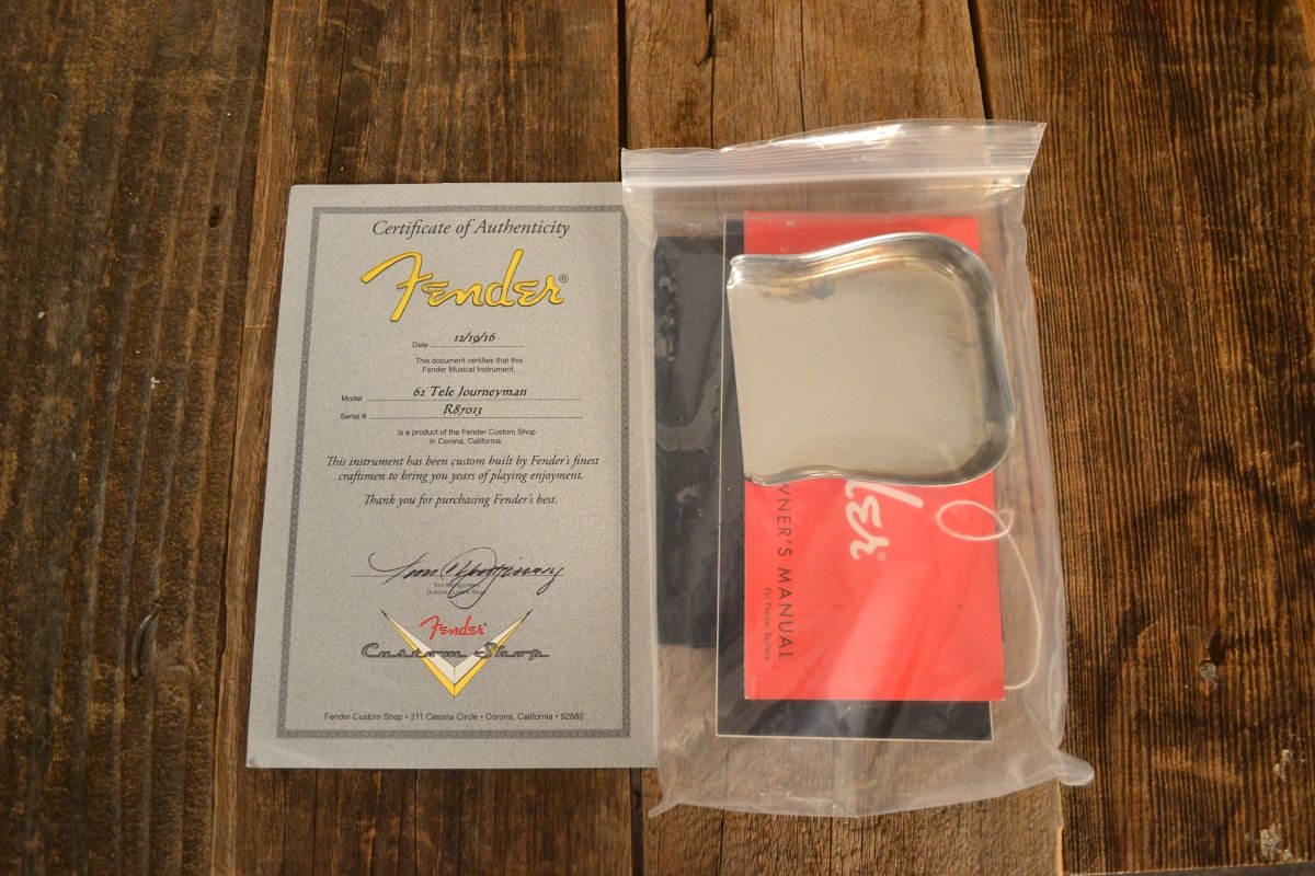 SOLD - Fender Telecaster Custom Shop '62 Tele Journeyman 2016 Charcoal Frost - Mahar's Vintage Guitars