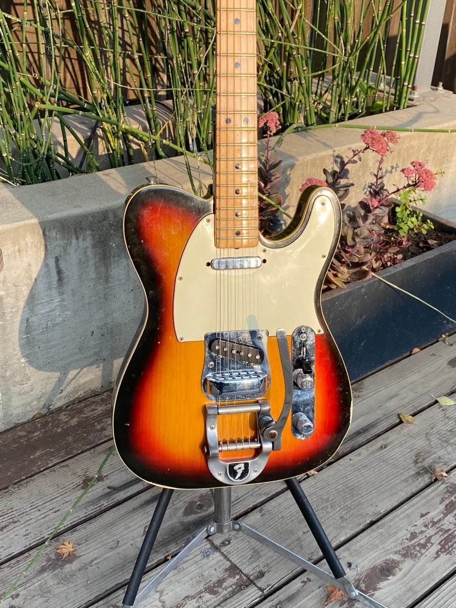 SOLD - Fender Telecaster Custom with factory Bigsby 1969 - Mahar's Vintage Guitars