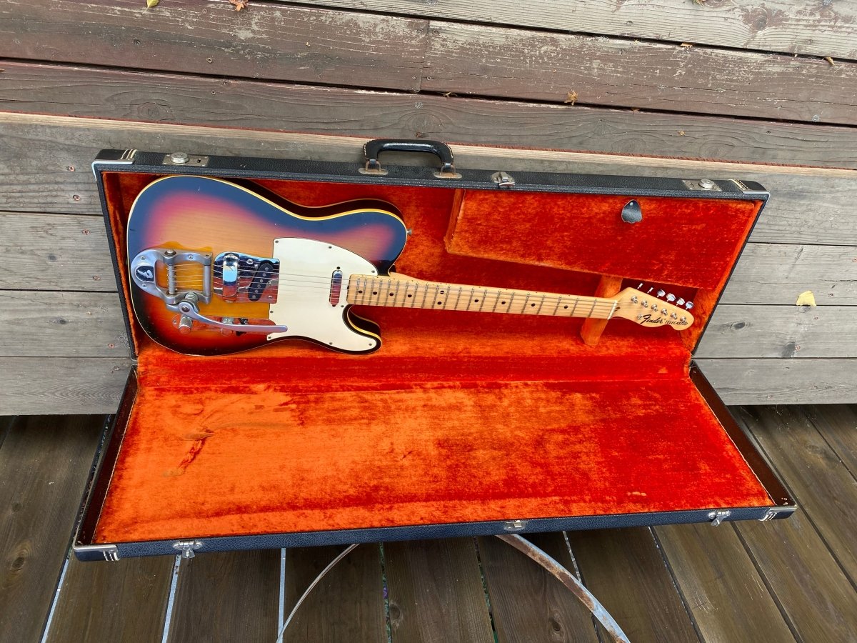 SOLD - Fender Telecaster Custom with factory Bigsby 1969 - Mahar's Vintage Guitars