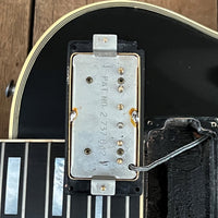 SOLD - Gibson 20th Anniversary Les Paul Custom Left Handed 1975 Black - Mahar's Vintage Guitars