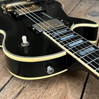 SOLD - Gibson 20th Anniversary Les Paul Custom Left Handed 1975 Black - Mahar's Vintage Guitars