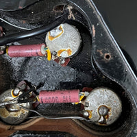 SOLD - Gibson 20th Anniversary Les Paul Custom Left Handed 1975 Black - Mahar's Vintage Guitars