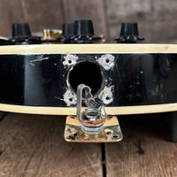 SOLD - Gibson 20th Anniversary Les Paul Custom Left Handed 1975 Black - Mahar's Vintage Guitars