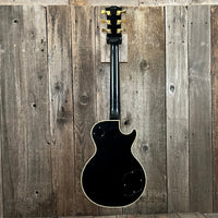 SOLD - Gibson 20th Anniversary Les Paul Custom Left Handed 1975 Black - Mahar's Vintage Guitars