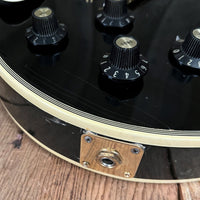 SOLD - Gibson 20th Anniversary Les Paul Custom Left Handed 1975 Black - Mahar's Vintage Guitars