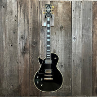 SOLD - Gibson 20th Anniversary Les Paul Custom Left Handed 1975 Black - Mahar's Vintage Guitars