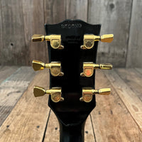 SOLD - Gibson 20th Anniversary Les Paul Custom Left Handed 1975 Black - Mahar's Vintage Guitars