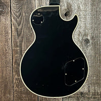 SOLD - Gibson 20th Anniversary Les Paul Custom Left Handed 1975 Black - Mahar's Vintage Guitars