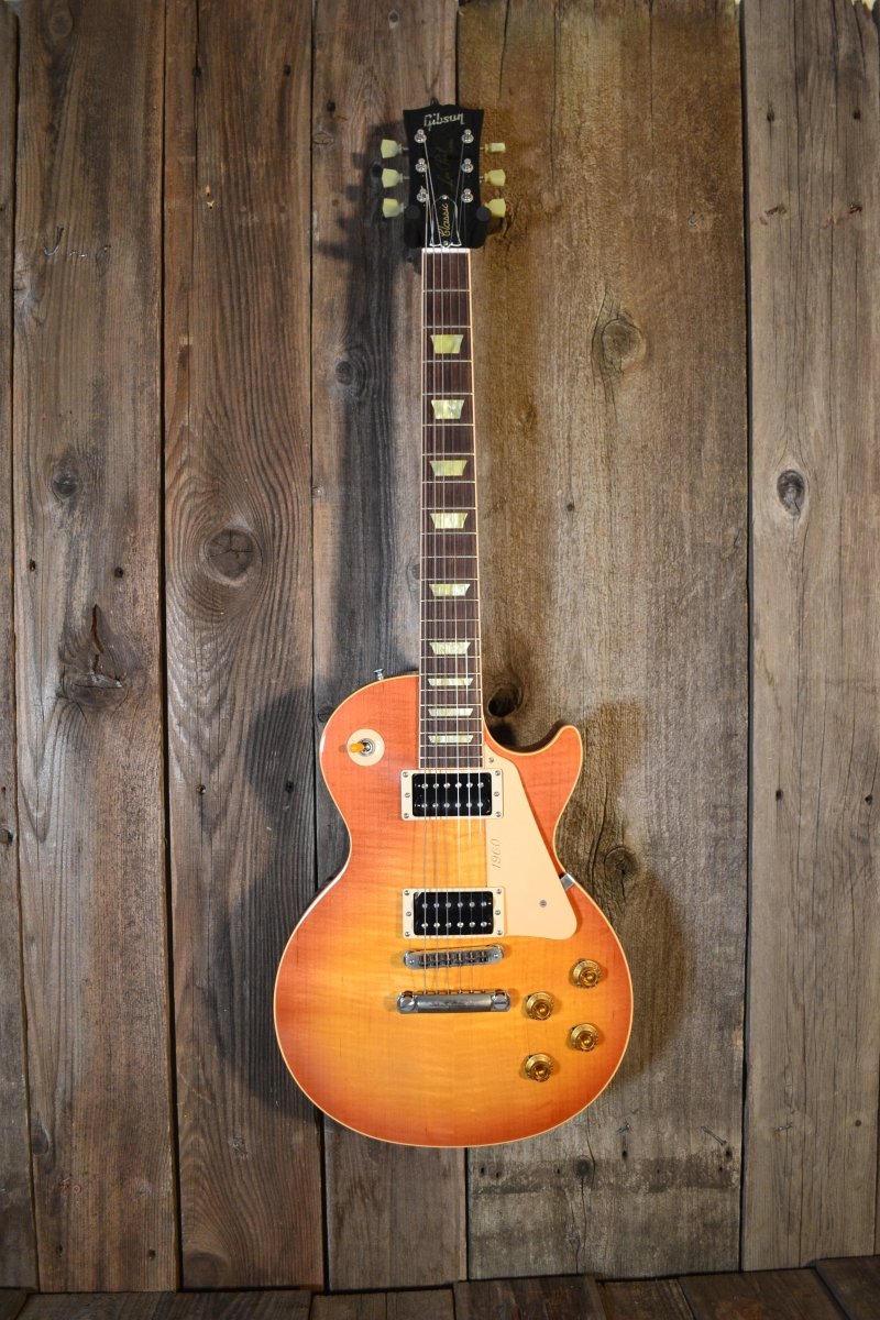SOLD - Gibson Les Paul 1960 Classic 2005 Near Mint Honey Burst - Mahar's Vintage Guitars